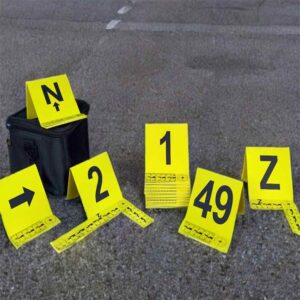 Marcador alfanumérica de Evidencia con Escala Plegable en L