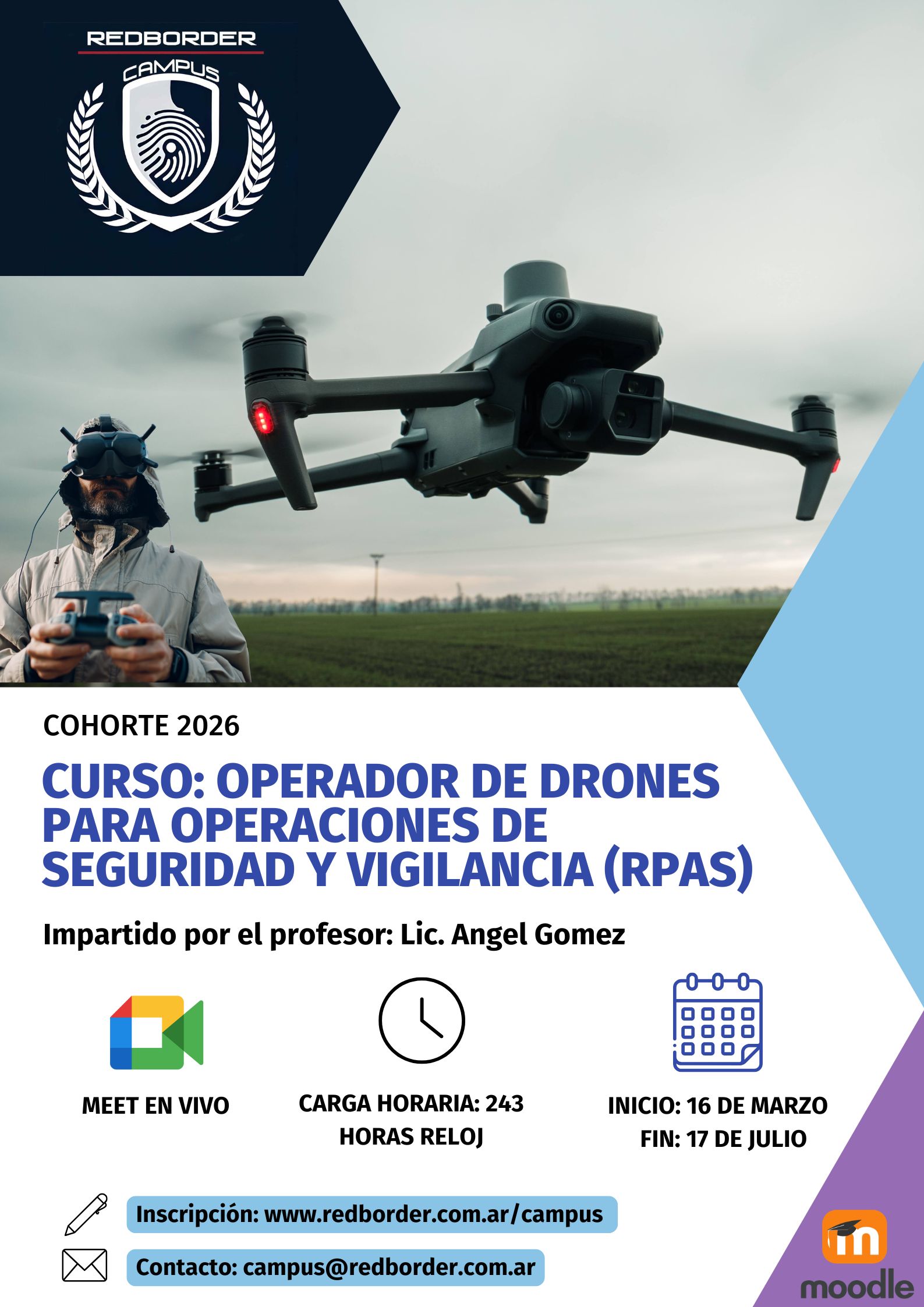 Curso: Operador de Drones para Operaciones de Seguridad y Vigilancia (RPAS)