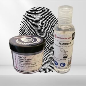 Kit de Revelado Lado Adhesivo: Reactivo Negro Tinta + Fluido-T
